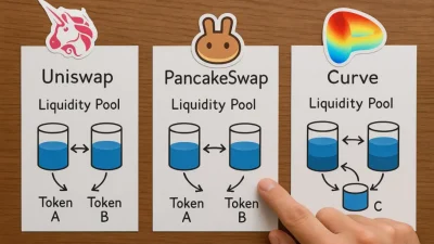 Uniswap, PancakeSwap, Curve: сравнение пулов ликвидности для инвесторов
